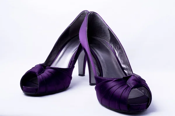 Dvě ženské shoess open-toe — Stock fotografie
