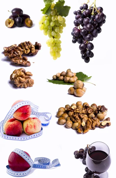 混合的水果和种子 — 图库照片