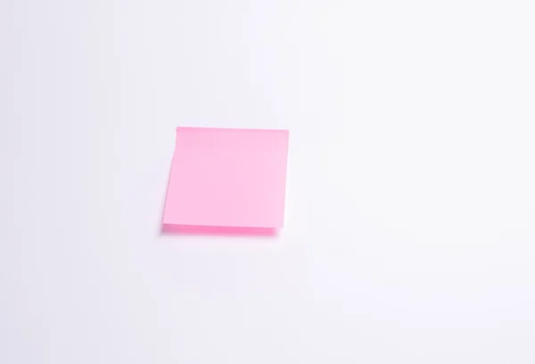 Рожевий Примітка паперу — стокове фото