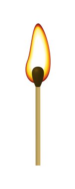 Match with fire clipart