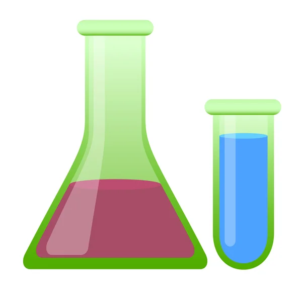 Chemisches Glas - Reagenzglas — Stockvektor