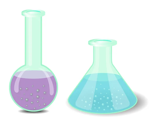 Chemisches Glas - Reagenzglas — Stockvektor