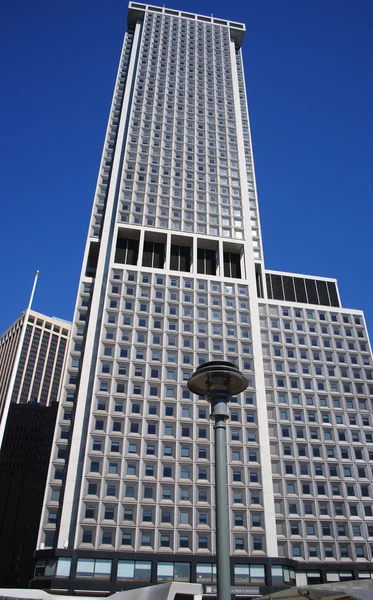 stock image Modern grey skyscraper