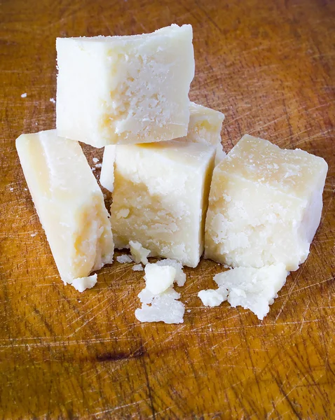 stock image Pieces of parmesan