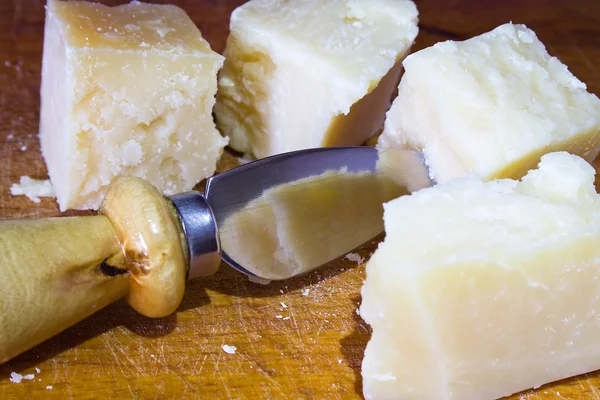 stock image Pieces of parmesan