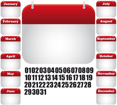 calendar all month clipart