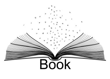 stylized ebook icon clipart