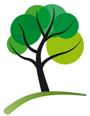 tree stylized clipart