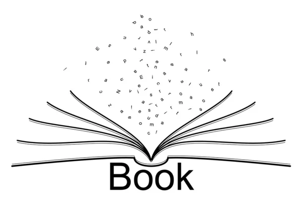 Стилизованная иконка электронной книги — стоковый вектор