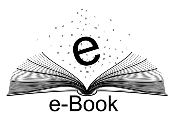 Стилизованная иконка электронной книги — стоковый вектор