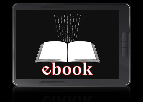 E-boek lezersapparaat — Stockvector