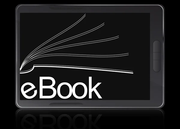 E-boek lezersapparaat — Stockvector