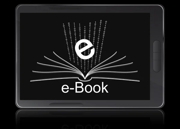 Електронна книга читач пристрою — стоковий вектор