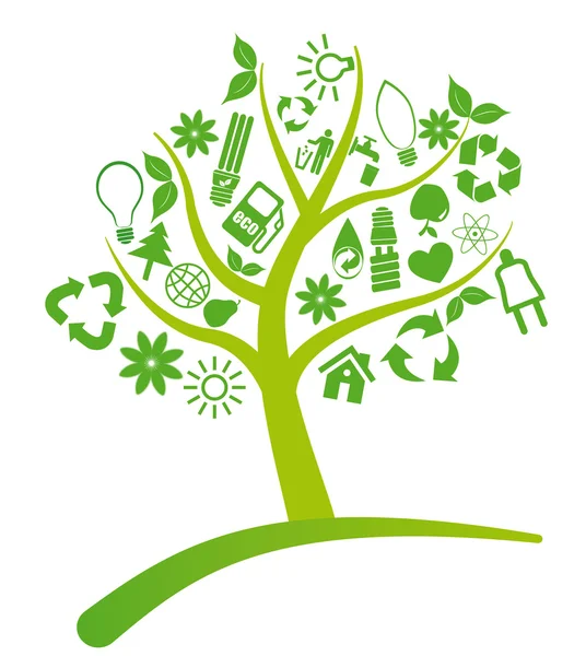 Drzewo ekologia — Wektor stockowy