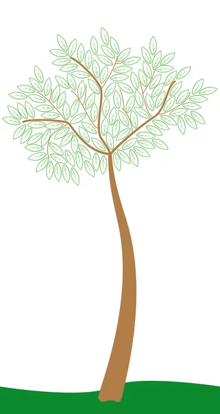 Простий стилізовані дерево — стоковий вектор