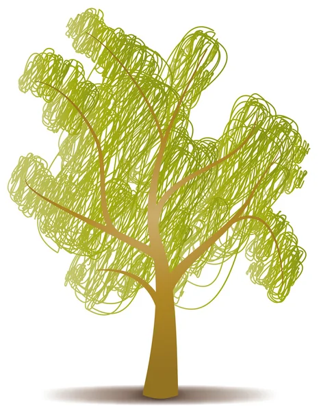 Ilustracja drzewa — Wektor stockowy