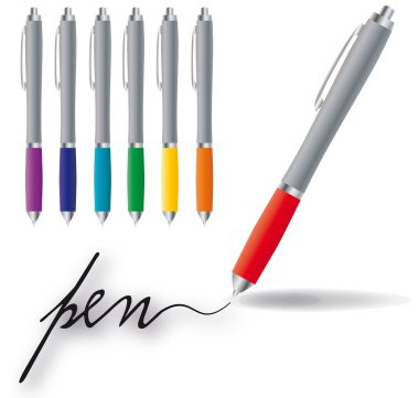 Pen color clipart