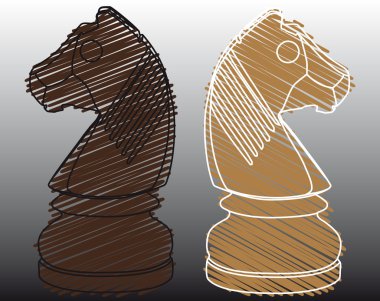 Horse chess clipart