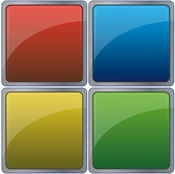 Vierkante pictogrammen — Stockvector