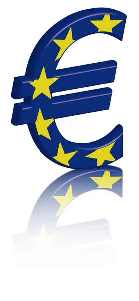 Euro 3d — Vector de stock