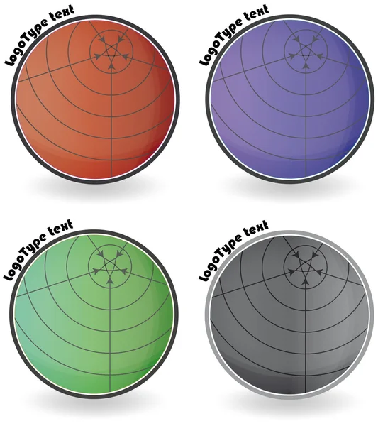 Логотип сферы — стоковый вектор