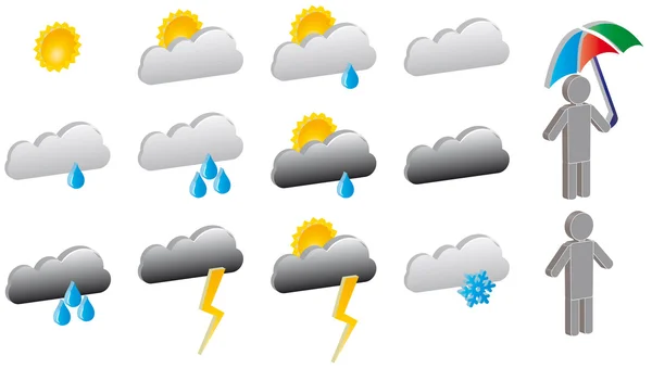 stock vector weather symbol