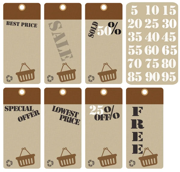 stock vector Sale tags