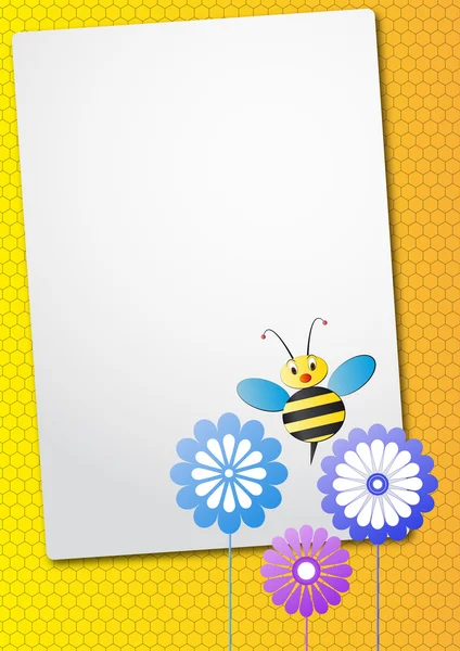 Včela list — Stockový vektor