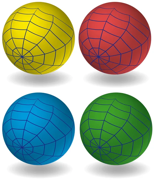 Web sphere ikoner — Stock vektor