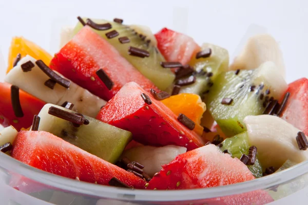 Fresh fruit salad decorated — Stock Photo, Image