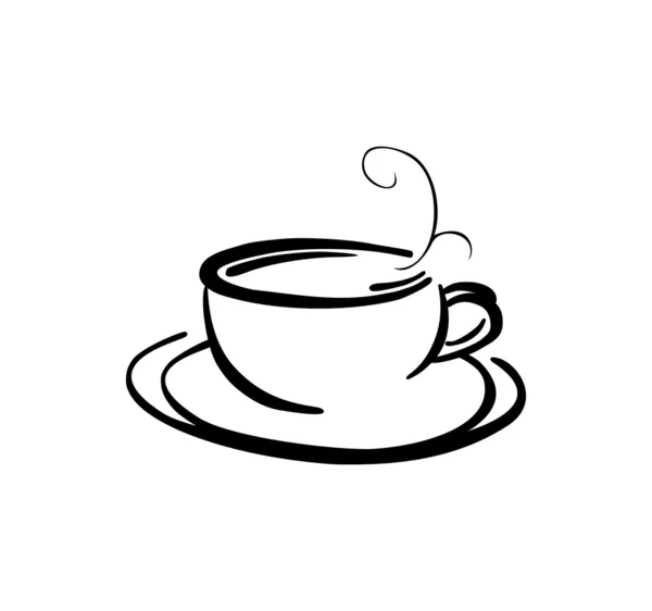 Taza de café vector ilustración — Archivo Imágenes Vectoriales
