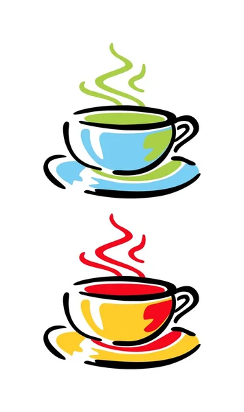 Coffee cups — Stock Vector