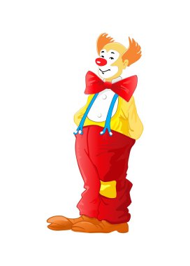 Clown vector illustration clipart