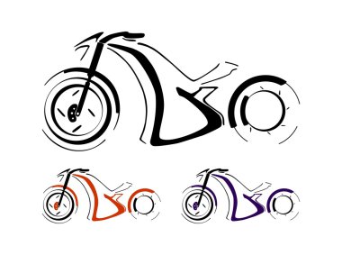 Motorcycle silhouette clipart