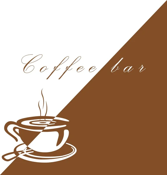 Coffee bar vektorové ilustrace barevné logo design — Stockový vektor