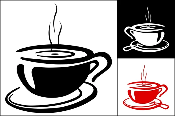 Чашка кавового фону — стоковий вектор