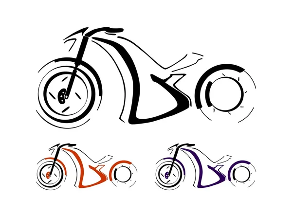 Motocykl silueta — Stockový vektor