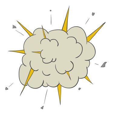 Cartoon explosion clipart