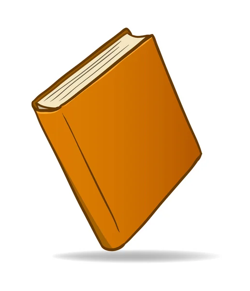 Brown cartoon book — Stock Vector
