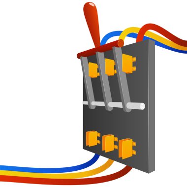 Vector big breaker switch clipart