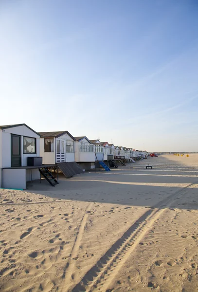 Houses on beach — Stock Photo, Image