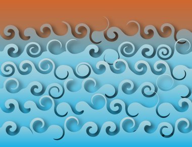 Rough sea clipart