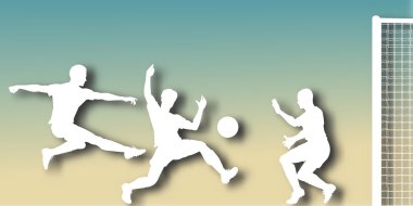 Goalmouth cutout clipart