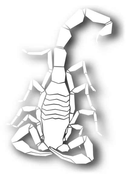 Cutout scorpion design — Stock Vector
