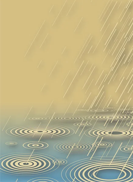 Dus de ploaie — Vector de stoc