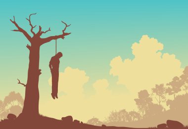 Hanging tree clipart