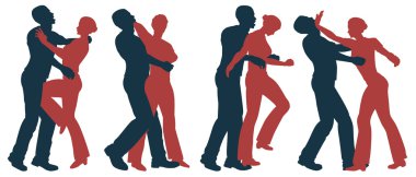 Female self defense clipart