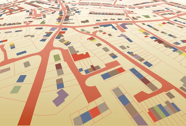 Streetmap 관점 — 스톡 벡터