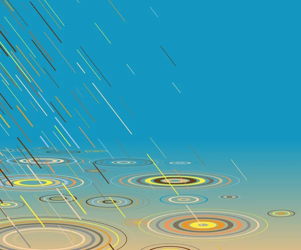 Pluie colorée — Image vectorielle