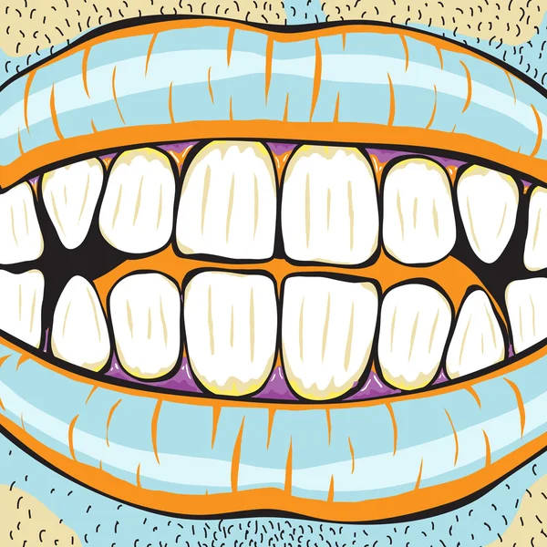 Détail bouche — Image vectorielle